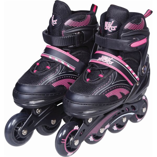 Vedes 73421934 - New Sports Inline Skate ABEC 7 noir rose  Taille 35 - 38