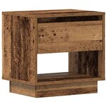 vidaXL Table de nuit Bois ancien 45 x 34 x 44 cm Bois d'ingénierie