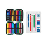 Plumier 2 compartiments avec contenu série spéciale Dinos