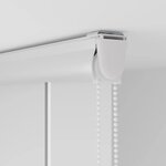 vidaXL Store enrouleur de douche avec cassette largeur du tissu 136 cm
