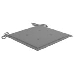 vidaXL Chaises pliables d'extérieur lot de 8 et coussins Bois d'acacia