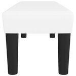 vidaXL Banc Blanc 100x30x30 cm Similicuir