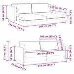 vidaXL Canapé-lit Vert foncé 213 x 76 x 77 cm Velours