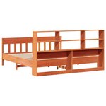 vidaXL Cadre de lit sans matelas cire marron 180x200cm bois pin massif