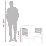 vidaXL Chaise de jardin avec coussin Bois d'acacia solide