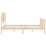vidaXL Cadre de lit sans matelas bois de pin massif