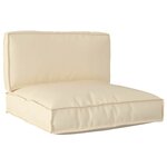 vidaXL Set de coussins de palette 2 Pièces Beige 80 x 80 x 12 cm