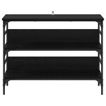 vidaXL Table console Chêne noir 100 x 32 x 75 cm Bois d'ingénierie