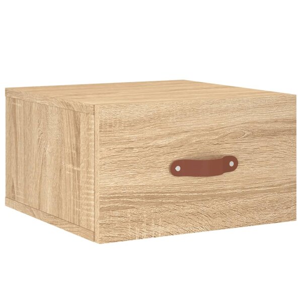 vidaXL Table de chevet murale chêne sonoma 35x35x20 cm