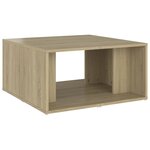 vidaXL Tables basses 4 Pièces chêne Sonoma 33x33x33 cm bois d'ingénierie