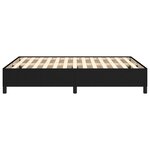 vidaXL Cadre de lit sans matelas noir 140x190 cm tissu