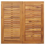 vidaXL Ensemble de salle à manger de jardin 3 pièces en bois d'acacia et métal