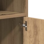 vidaXL Armoire à roulettes chêne artisanal 60x48x81 cm bois ingénierie