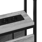 vidaXL Tête de lit de rangement Sonoma gris 100 cm Bois d'ingénierie