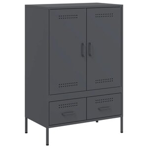 vidaXL Buffet haut anthracite 68x39x101 5 cm acier