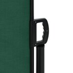 vidaXL Auvent latéral rétractable vert foncé 180x300 cm