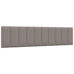 vidaXL Cadre de lit sans matelas taupe 200x200 cm tissu