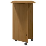 vidaXL Armoire roulante avec bureau MOSS marron miel bois de pin