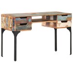 vidaXL Bureau 118x48x75 cm Bois de récupération massif