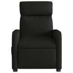 vidaXL Fauteuil de massage inclinable électrique Noir Tissu