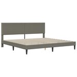 vidaXL Cadre de lit Gris clair 180 x 200 cm Tissu en velours côtelé