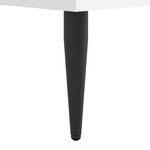 vidaXL Cadre de lit sans matelas blanc 90x200 cm bois d'ingénierie