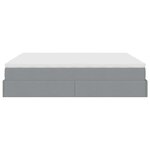 VidaXL Cadre de lit ottoman et matelas gris clair 180x200cm tissu