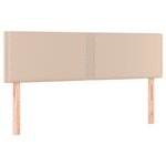 vidaXL Sommier à lattes de lit avec matelas Cappuccino 140x200 cm