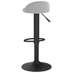 vidaXL Tabouret de bar Gris clair Velours