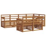 vidaXL Ensemble de canapés d'extérieur 7 pc Naturel Polyester