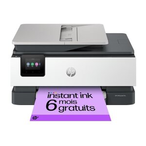 HP OfficeJet Pro 8124e - Imprimante tout-en-un  Jet d'encre couleur avec 3 mois d'Instant Ink inclus avec HP+