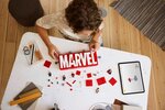 Set de Construction LEGO Marvel Logo MARVEL avec Super-héros - 76313