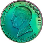Pièce de monnaie en Argent 5 Dollars g 31.1 (1 oz) Millésime 2025 Spectrum PEACOCK