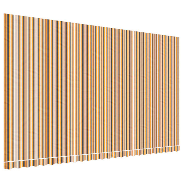 vidaXL Tissu de remplacement pour auvent rayures multicolores 6x3 5 m