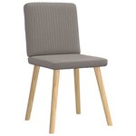 vidaXL Chaises à manger lot de 4 taupe tissu