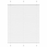 vidaXL Store plissé blanc 110x150cm largeur du tissu 109 4cm polyester