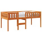 vidaXL Lit pour enfants sans matelas cire marron 90x200 cm pin massif