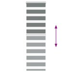 vidaXL Store zèbre gris foncé largeur du tissu 40 9 cm polyester