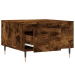 vidaXL Table basse chêne fumé 55x55x36 5 cm bois d'ingénierie