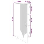 vidaXL Armoire Murale 33 x 34 5 x 90 cm Bois d'ingénierie Chêne Sonoma