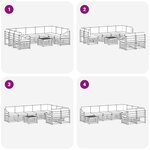 vidaXL Ensemble de canapés d'extérieur 10 pc Blanc et Anthracite