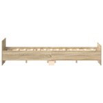 vidaXL Cadre de lit sans matelas chêne sonoma 140x190 cm