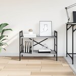 vidaXL Étagère Gris Sonoma 75 x 30 x 58 5 cm Bois d'ingénierie