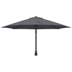 vidaXL Parasol de jardin Anthracite et noir 248 x 248 x 148 cm
