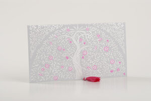 PAPERTREE GAIA Lot de 5 Enveloppes cadeau 19*10 Gris