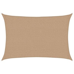 vidaXL Voile d'ombrage 160 g/m² Taupe 2 5x4 m PEHD