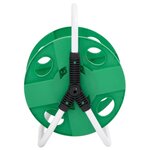 vidaXL Enrouleur de tuyau vert sur pied pour tuyau de 45 m 1/2" acier