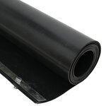 vidaXL Barrière de racines avec rails de connexion Noir 1x5 m 1 5 mm HDPE