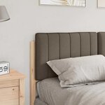 vidaXL Tête de lit capitonnée Marron et Taupe 135 cm Pin massif