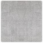 Tapis shaggy vidaXL avec support en latex Gris 160x160 cm